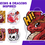 Dungeons & Dragons Inspired Emote Pack